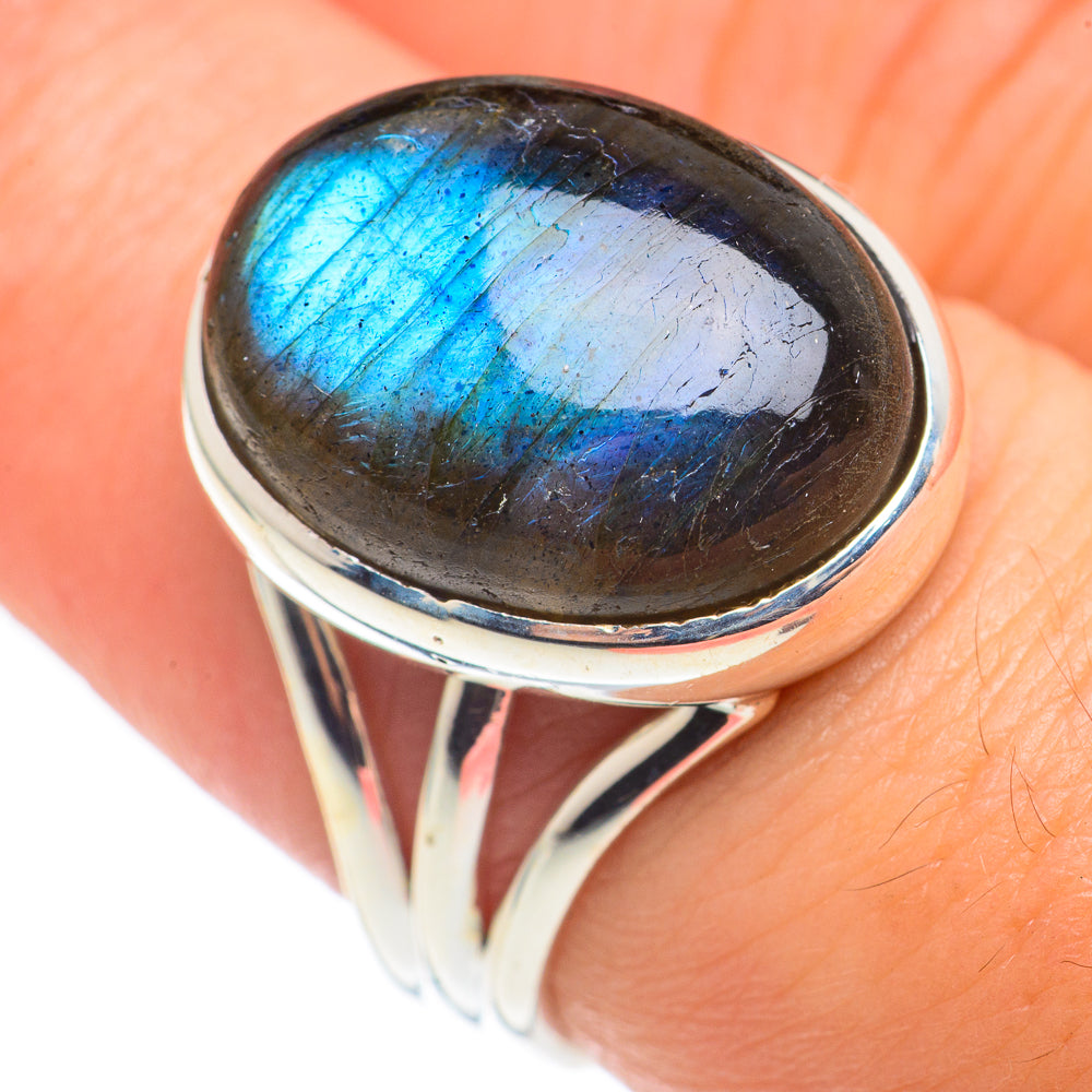 Labradorite Rings handcrafted by Anasilvercos - RING68508
