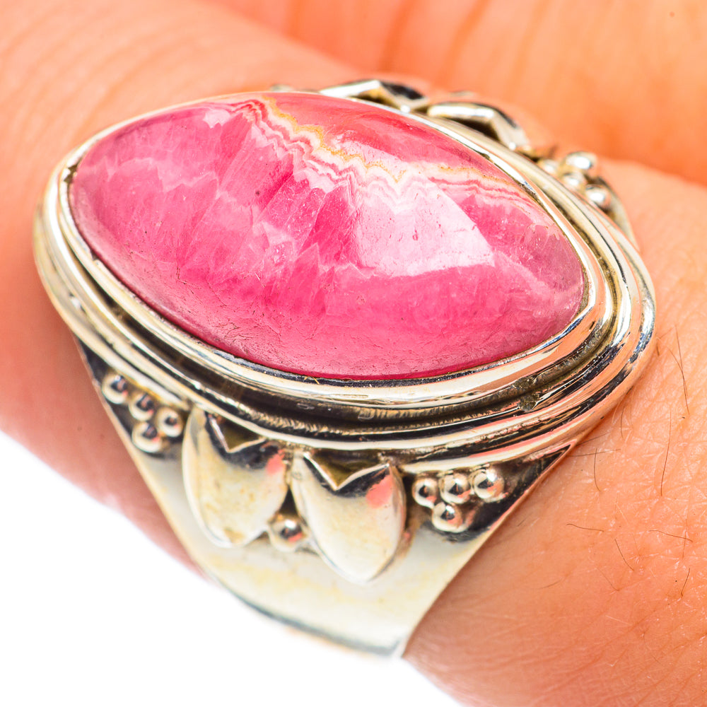 Rhodochrosite Rings handcrafted by Anasilvercos - RING68520
