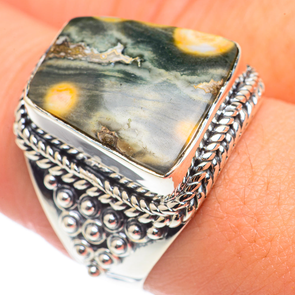 Ocean Jasper Rings handcrafted by Anasilvercos - RING68540