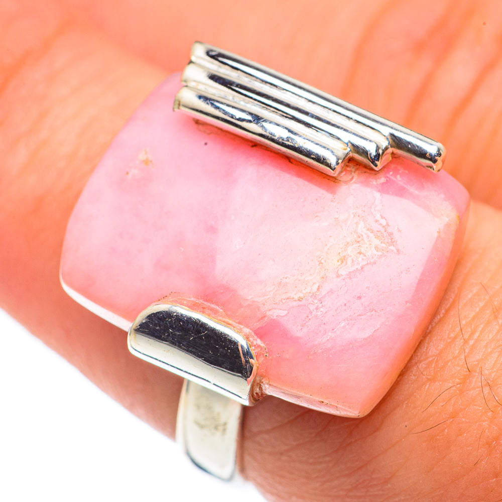 Pink Opal Rings handcrafted by Anasilvercos - RING68548