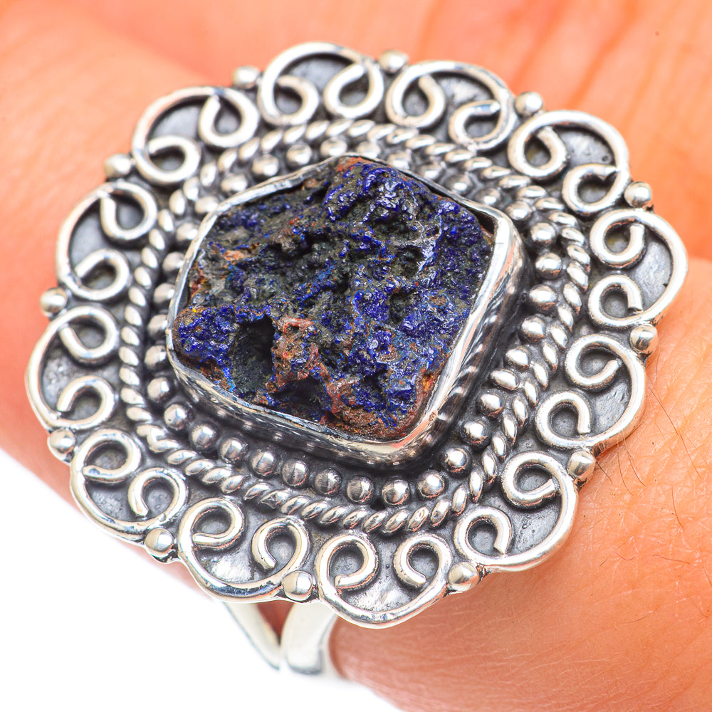 Azurite Rings handcrafted by Anasilvercos - RING68591