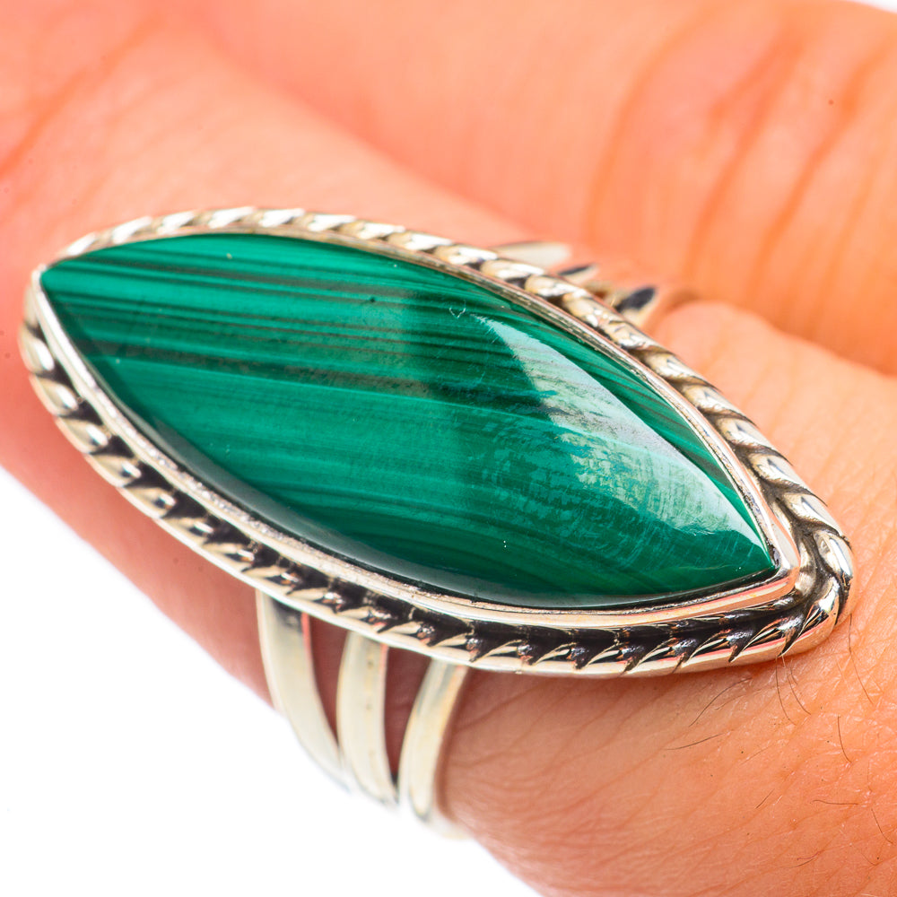 Malachite Rings handcrafted by Anasilvercos - RING68596