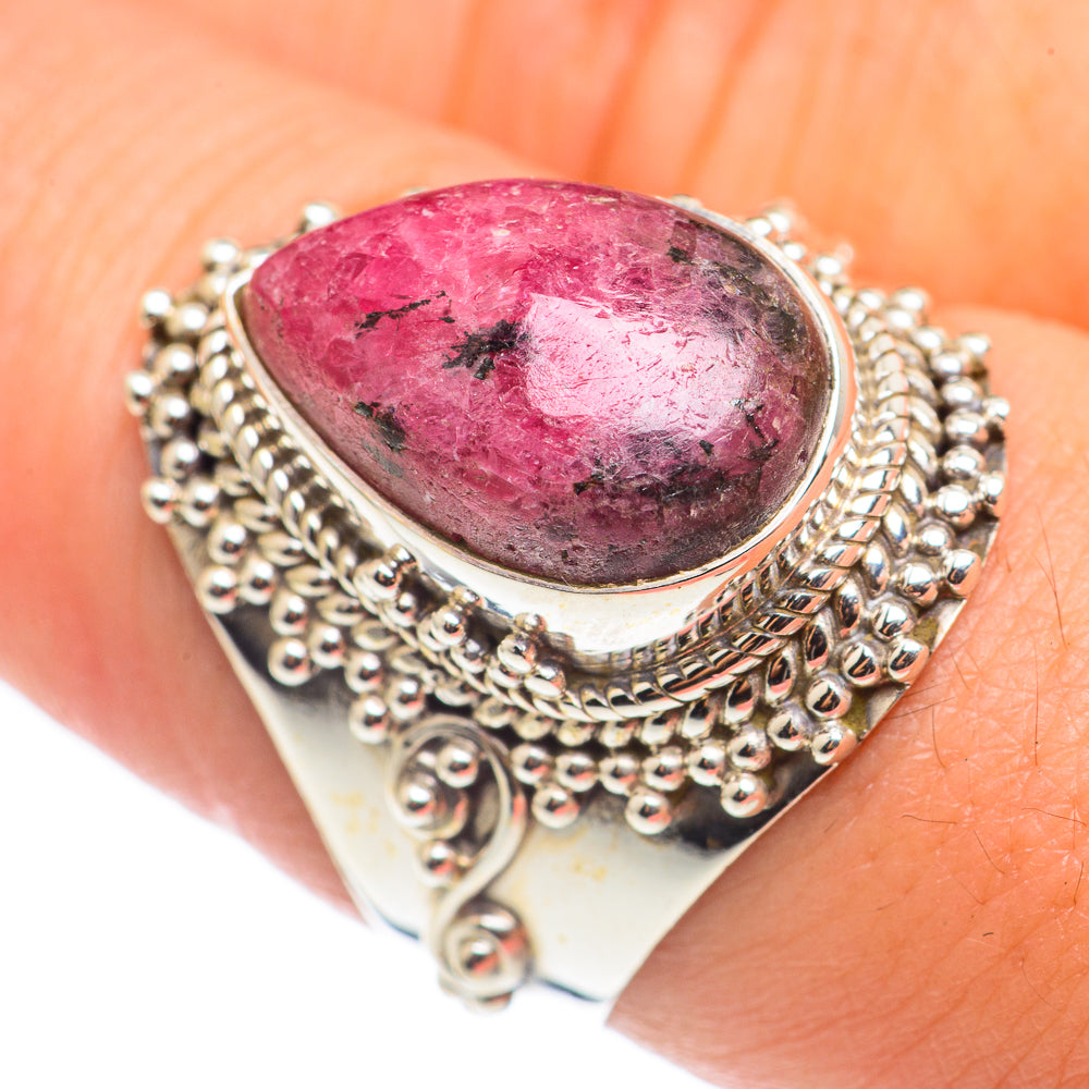 Rhodonite Rings handcrafted by Anasilvercos - RING68605
