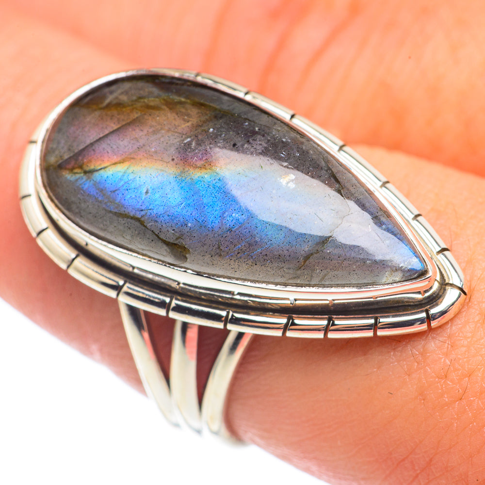 Labradorite Rings handcrafted by Anasilvercos - RING68649