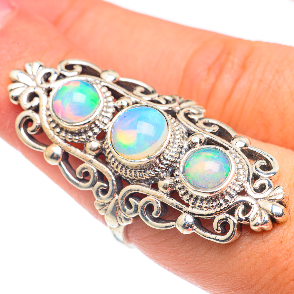 Ethiopian Opal Rings handcrafted by Anasilvercos - RING68651