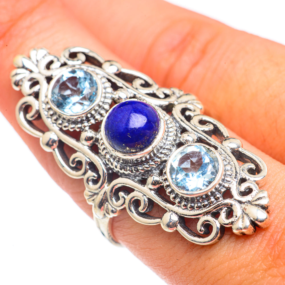 Lapis Lazuli Rings handcrafted by Anasilvercos - RING68655