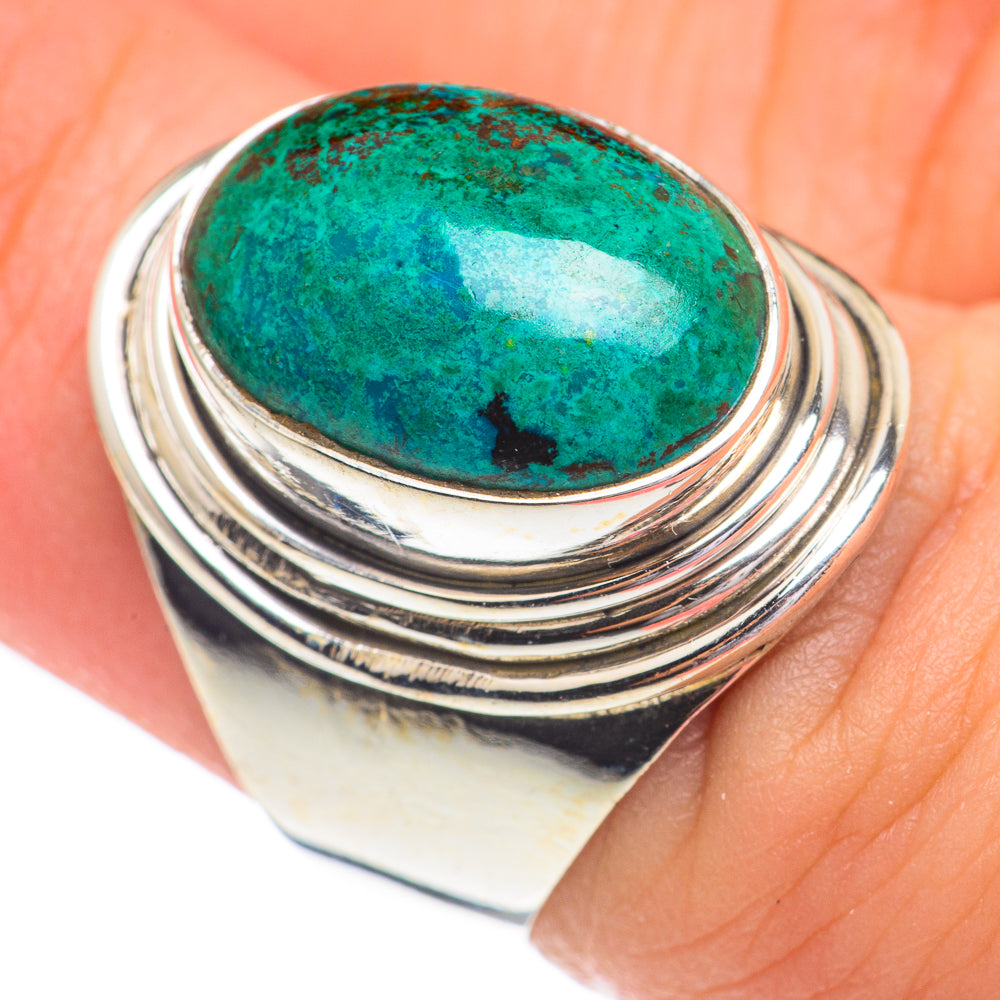 Chrysocolla Rings handcrafted by Anasilvercos - RING68680