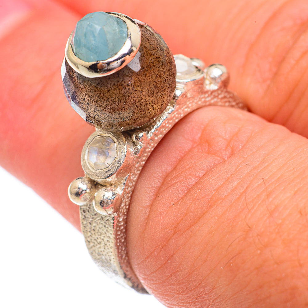 Labradorite Rings handcrafted by Anasilvercos - RING68685