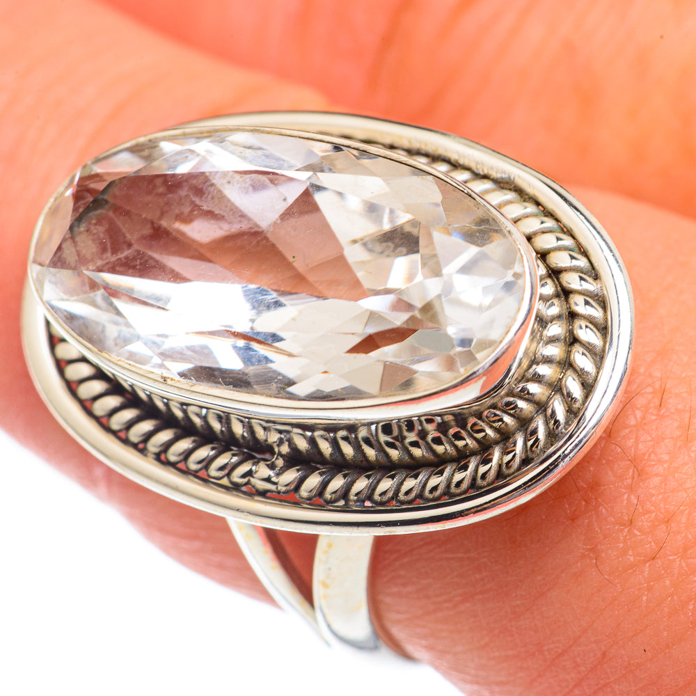 White Quartz Rings handcrafted by Anasilvercos - RING68702