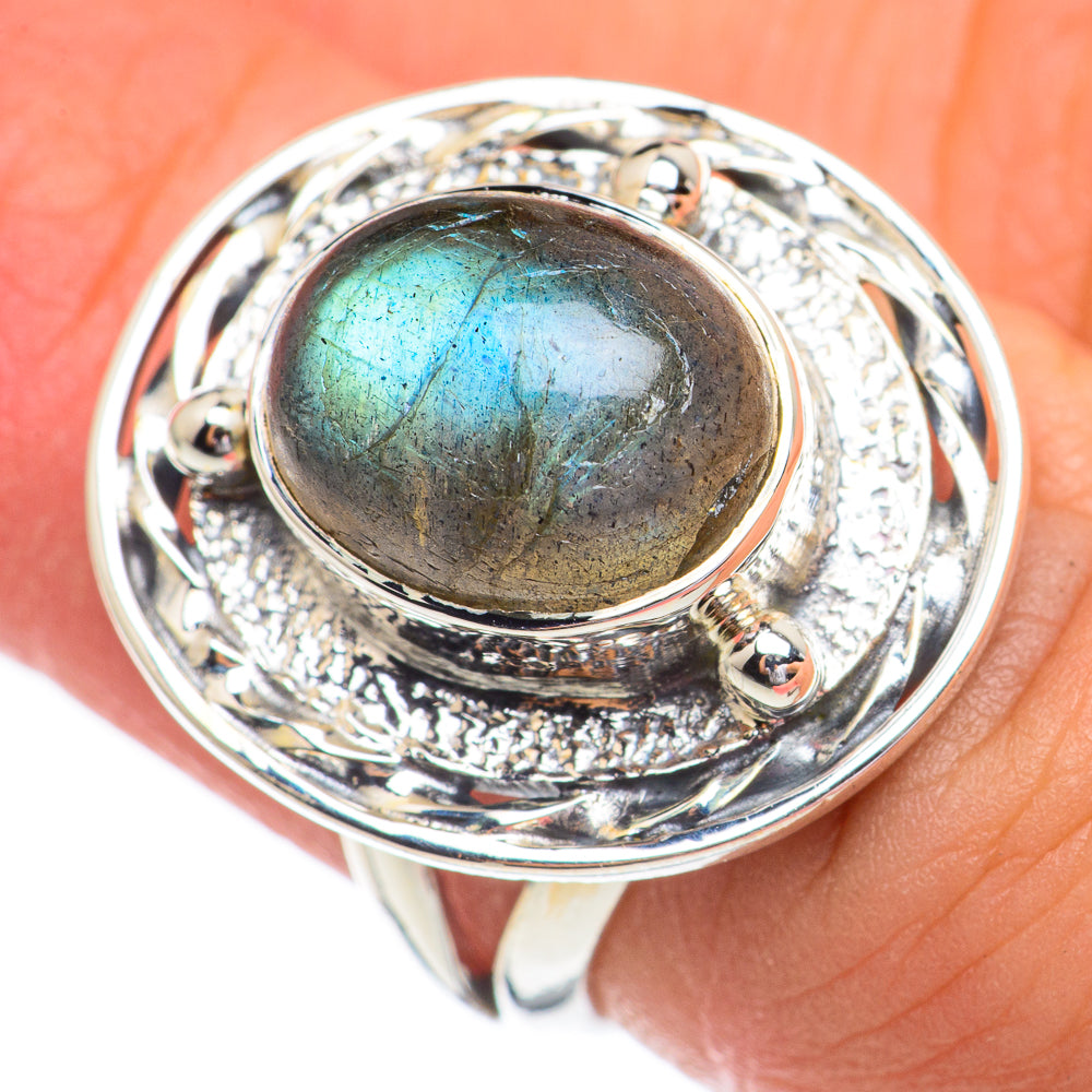 Labradorite Rings handcrafted by Anasilvercos - RING68709