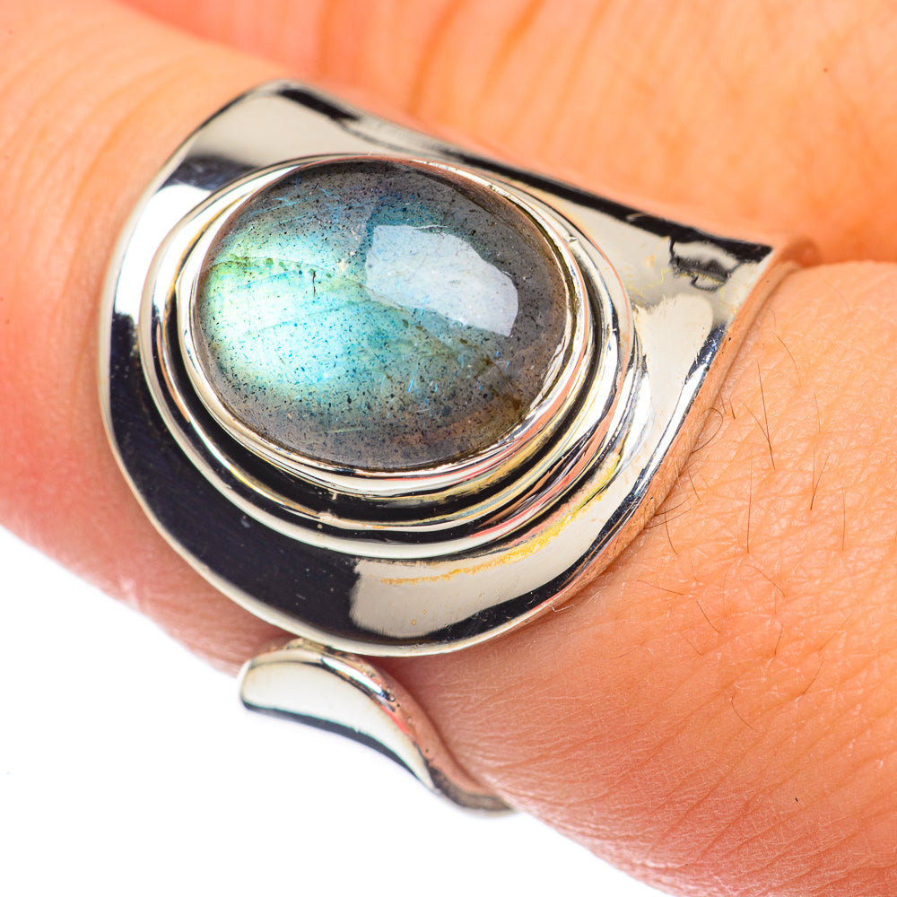 Labradorite Rings handcrafted by Anasilvercos - RING68710