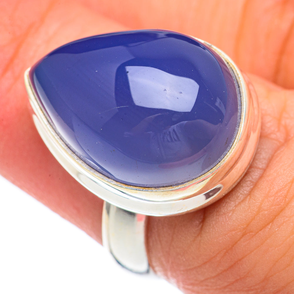 Chalcedony Rings handcrafted by Anasilvercos - RING68713