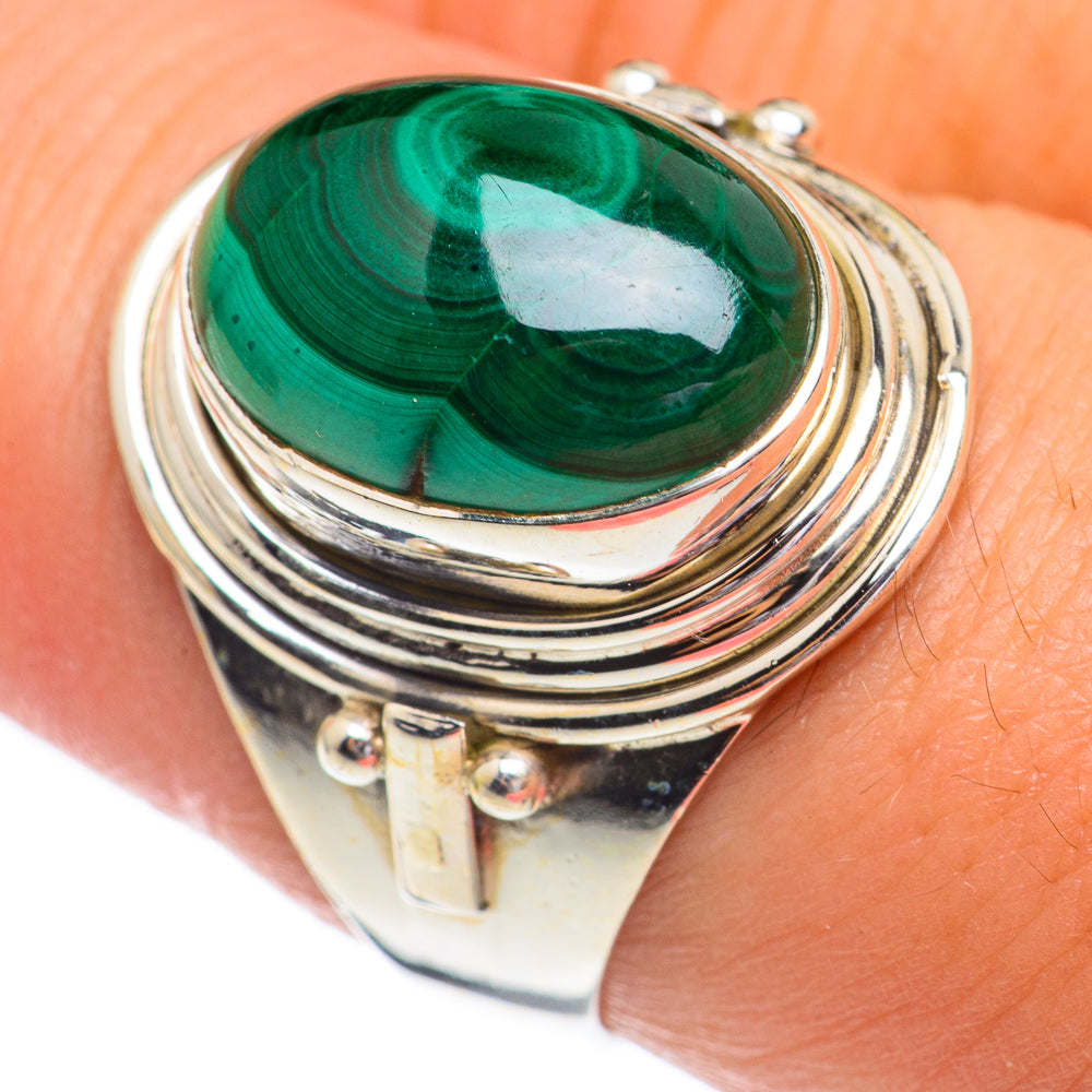 Malachite Rings handcrafted by Anasilvercos - RING68714