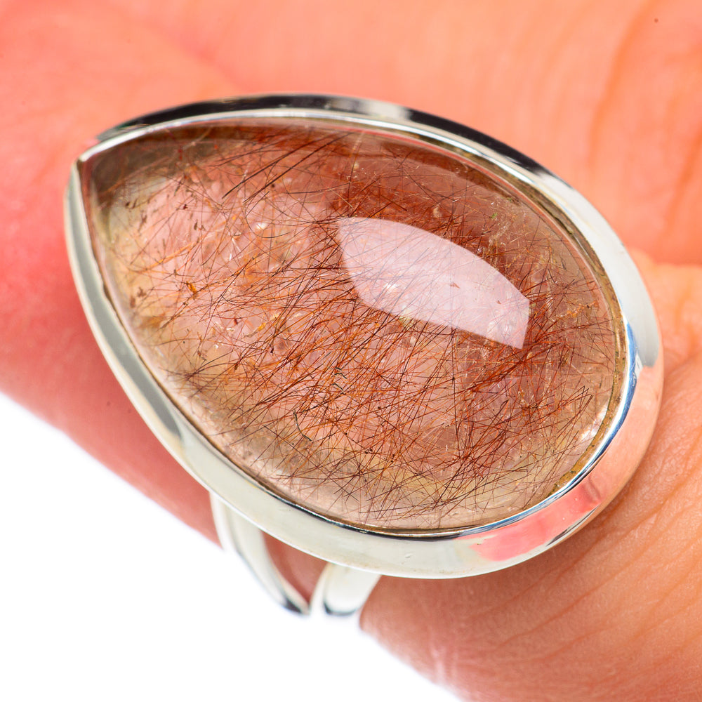 Rutilated Quartz Rings handcrafted by Anasilvercos - RING68733