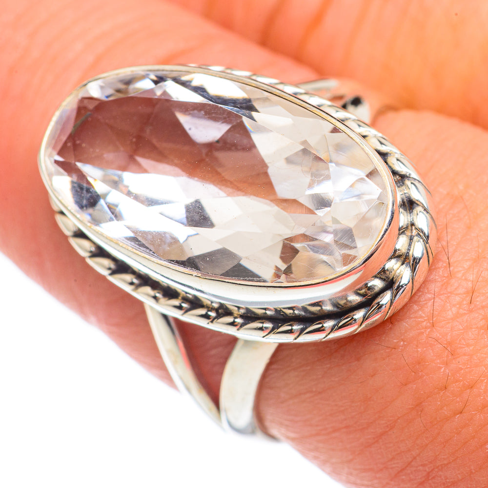 White Quartz Rings handcrafted by Anasilvercos - RING68738