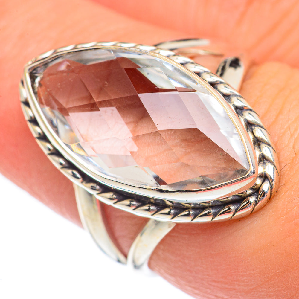 White Quartz Rings handcrafted by Anasilvercos - RING68740