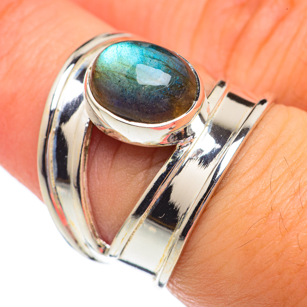Labradorite Rings handcrafted by Anasilvercos - RING68746