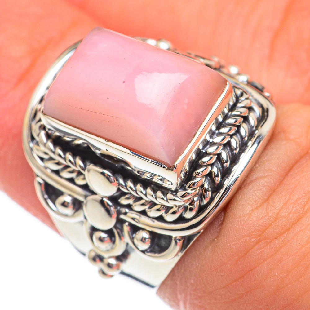 Pink Opal Rings handcrafted by Anasilvercos - RING68760