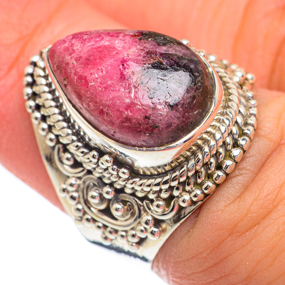 Rhodonite Rings handcrafted by Anasilvercos - RING68761