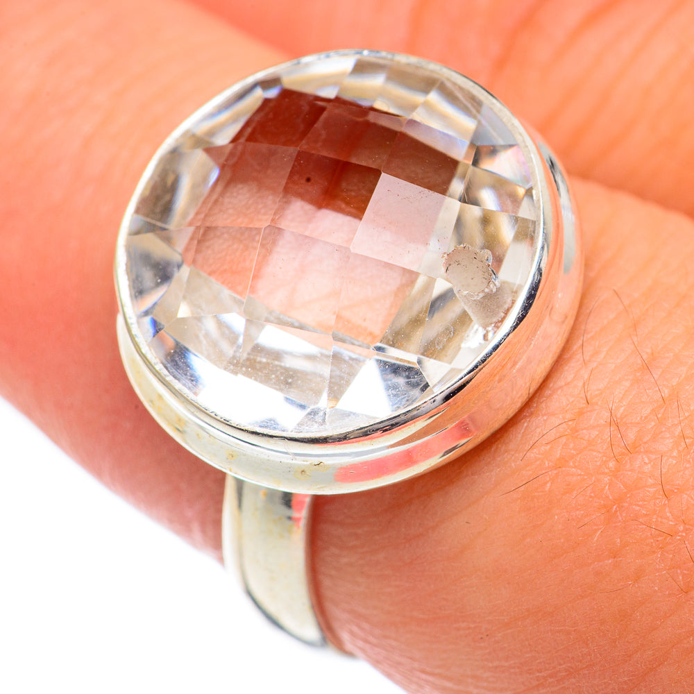 White Quartz Rings handcrafted by Anasilvercos - RING68769