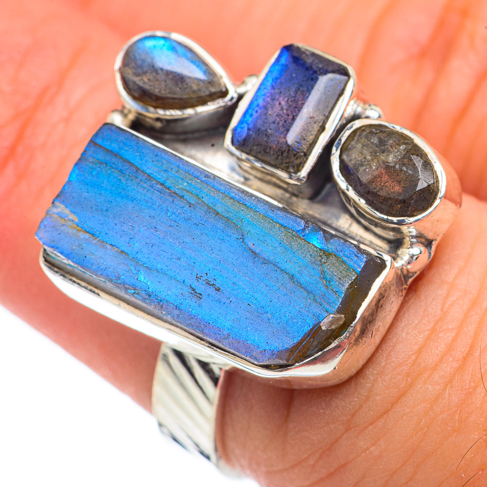 Labradorite Rings handcrafted by Anasilvercos - RING68778