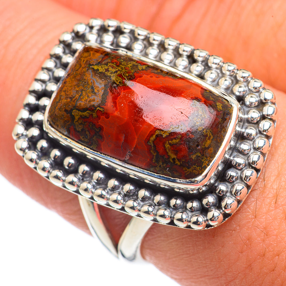 Mahogany Obsidian Rings handcrafted by Anasilvercos - RING68784