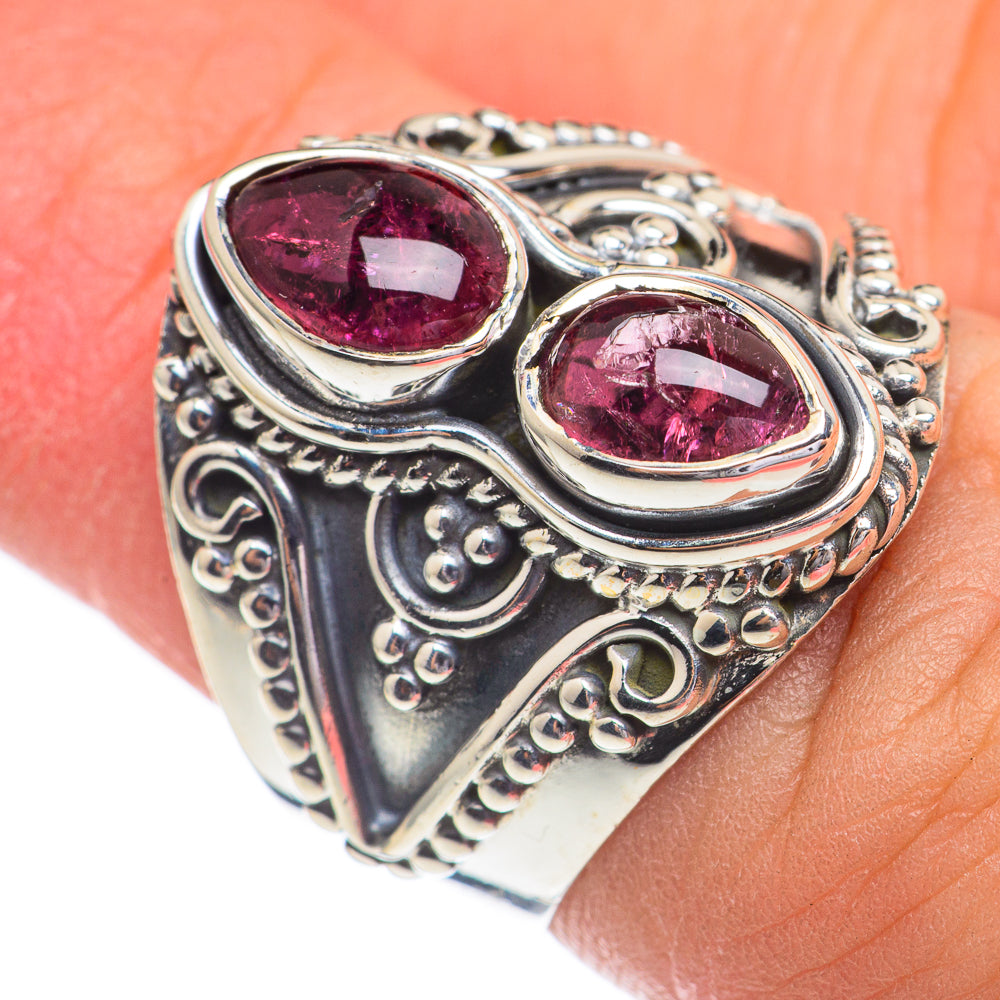 Pink Tourmaline Rings handcrafted by Anasilvercos - RING68790