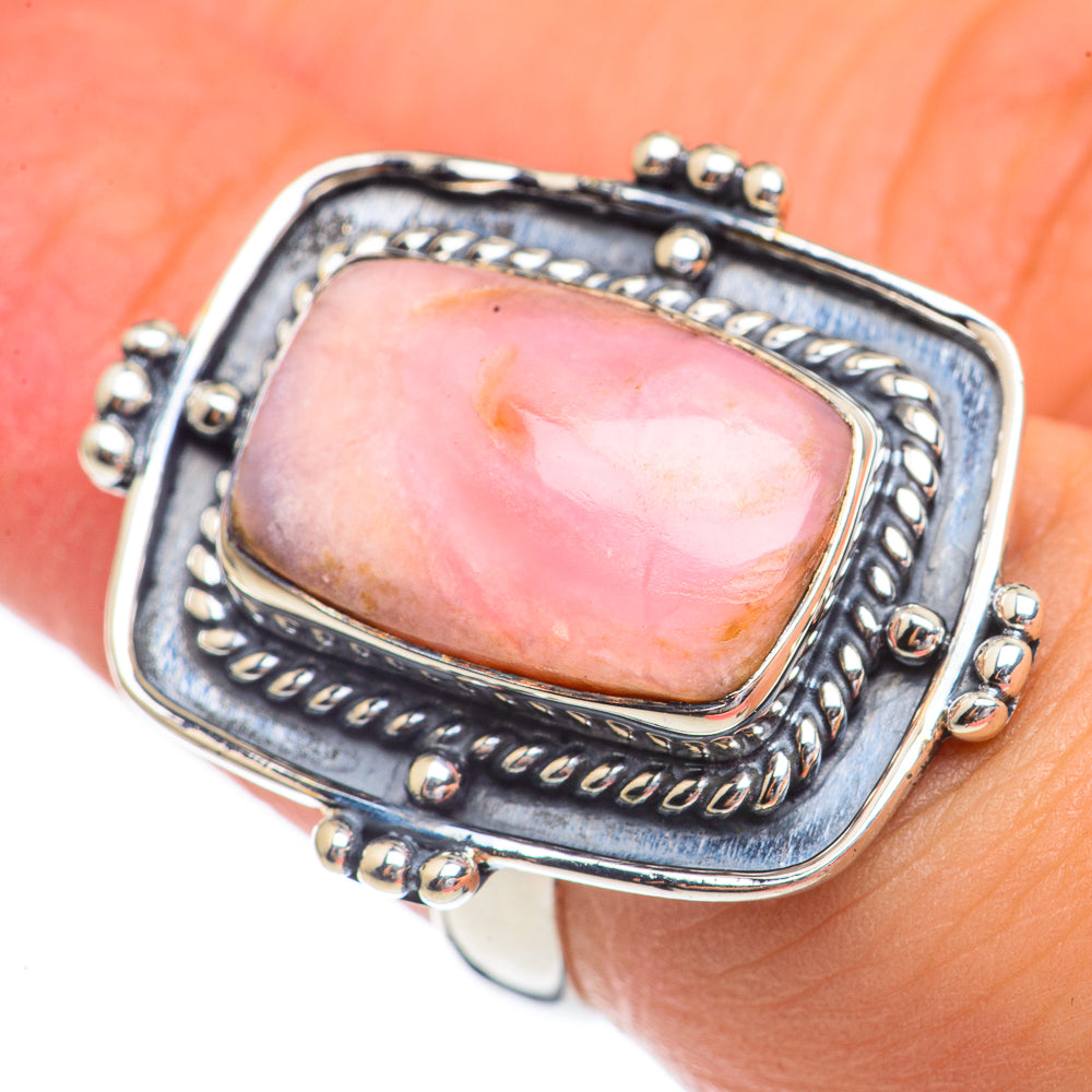 Pink Opal Rings handcrafted by Anasilvercos - RING68792