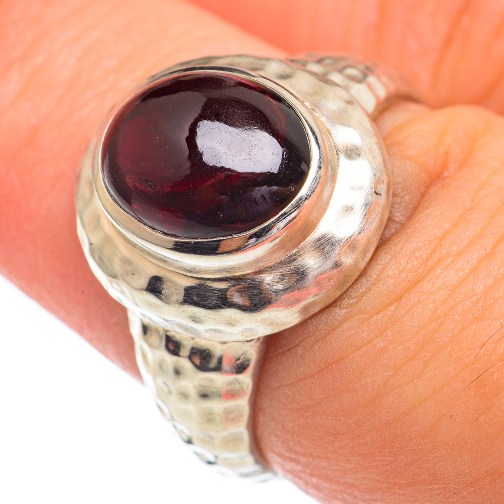 Garnet Rings handcrafted by Anasilvercos - RING68795