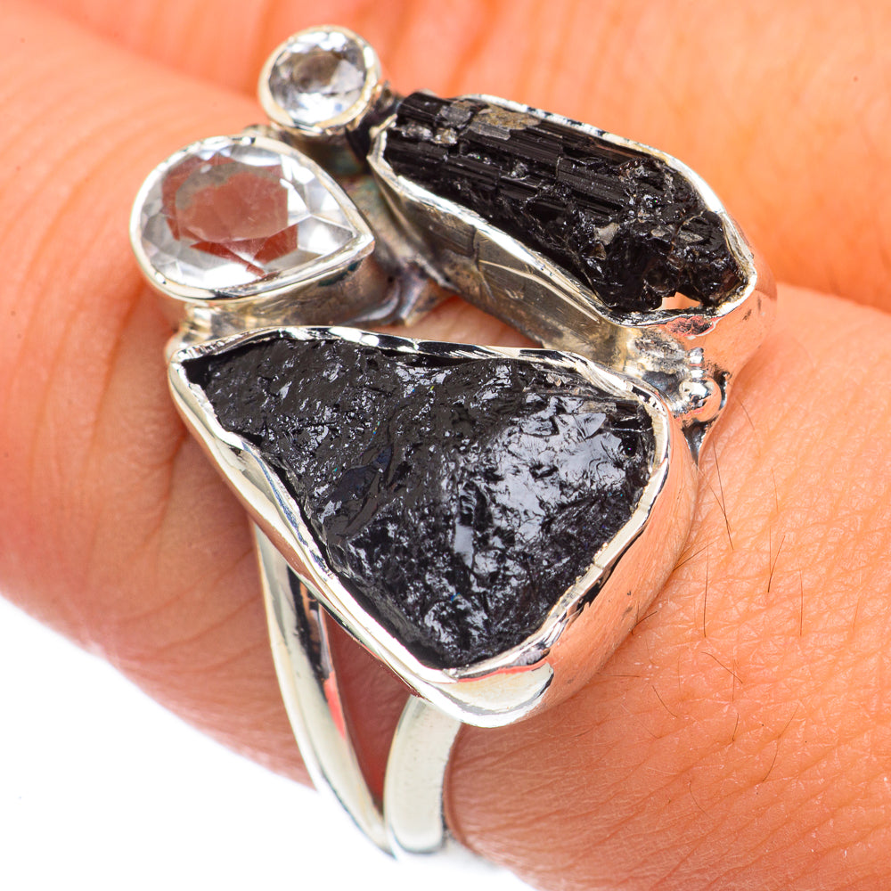 Black Tourmaline Rings handcrafted by Anasilvercos - RING68800