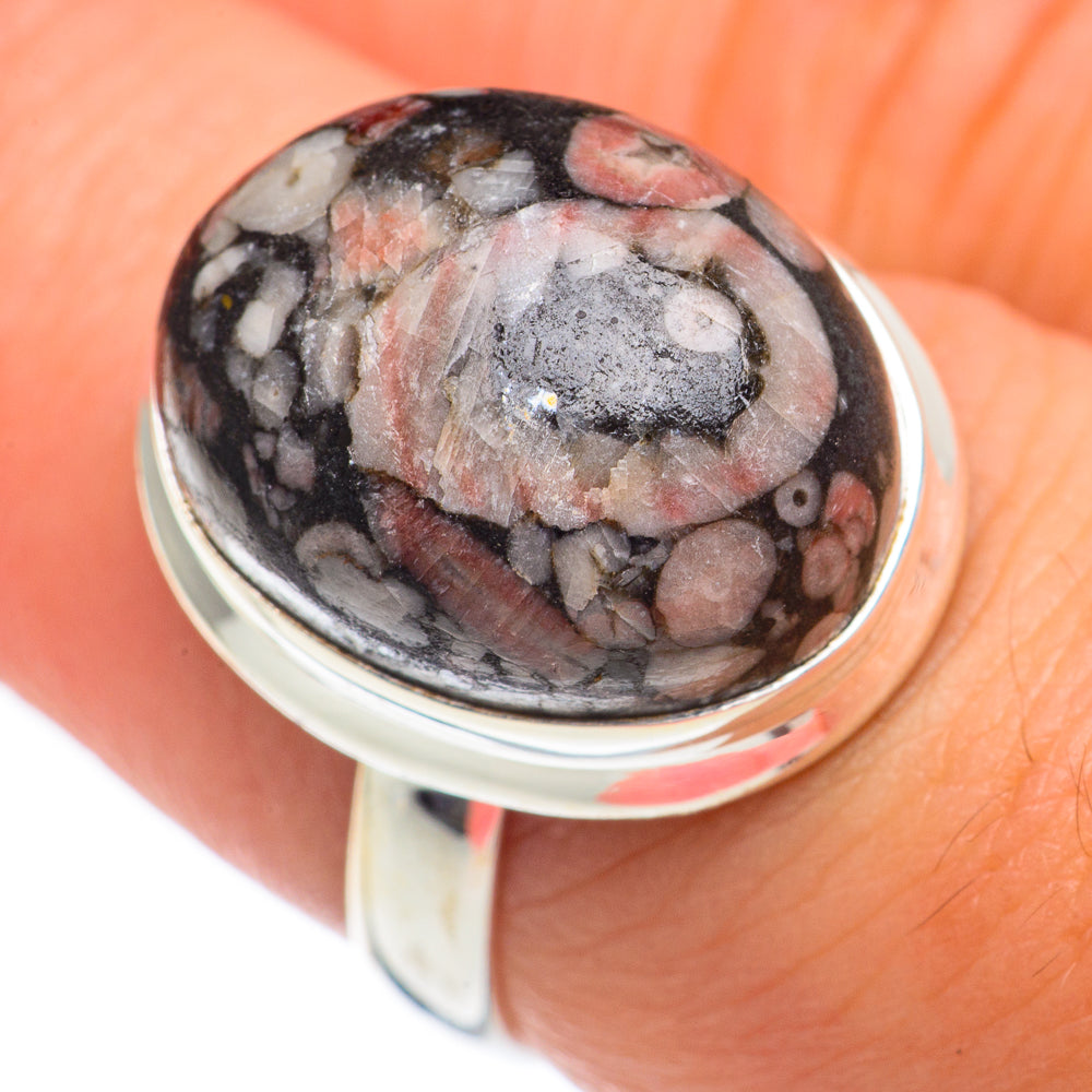 Crinoid Fossil Rings handcrafted by Anasilvercos - RING68817
