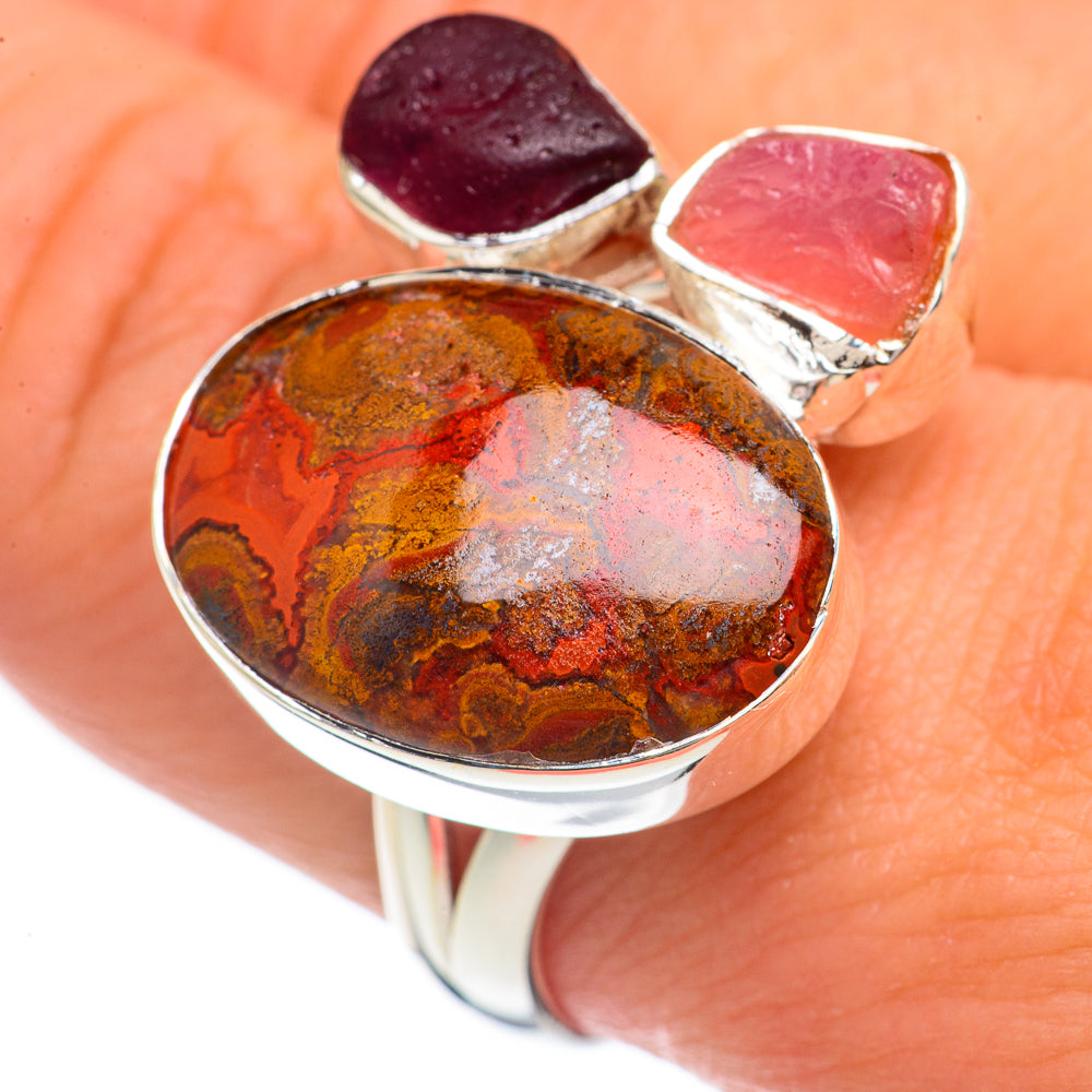 Mahogany Obsidian Rings handcrafted by Anasilvercos - RING68819