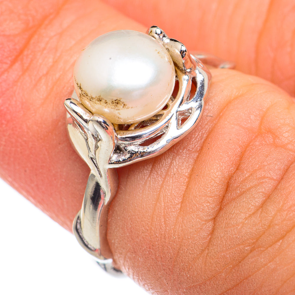 Cultured Pearl Rings handcrafted by Anasilvercos - RING68838
