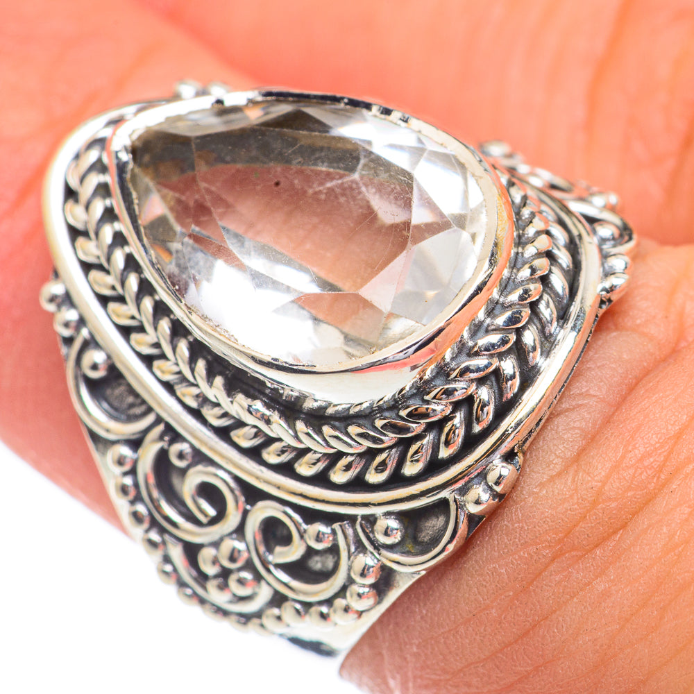 White Quartz Rings handcrafted by Anasilvercos - RING68866