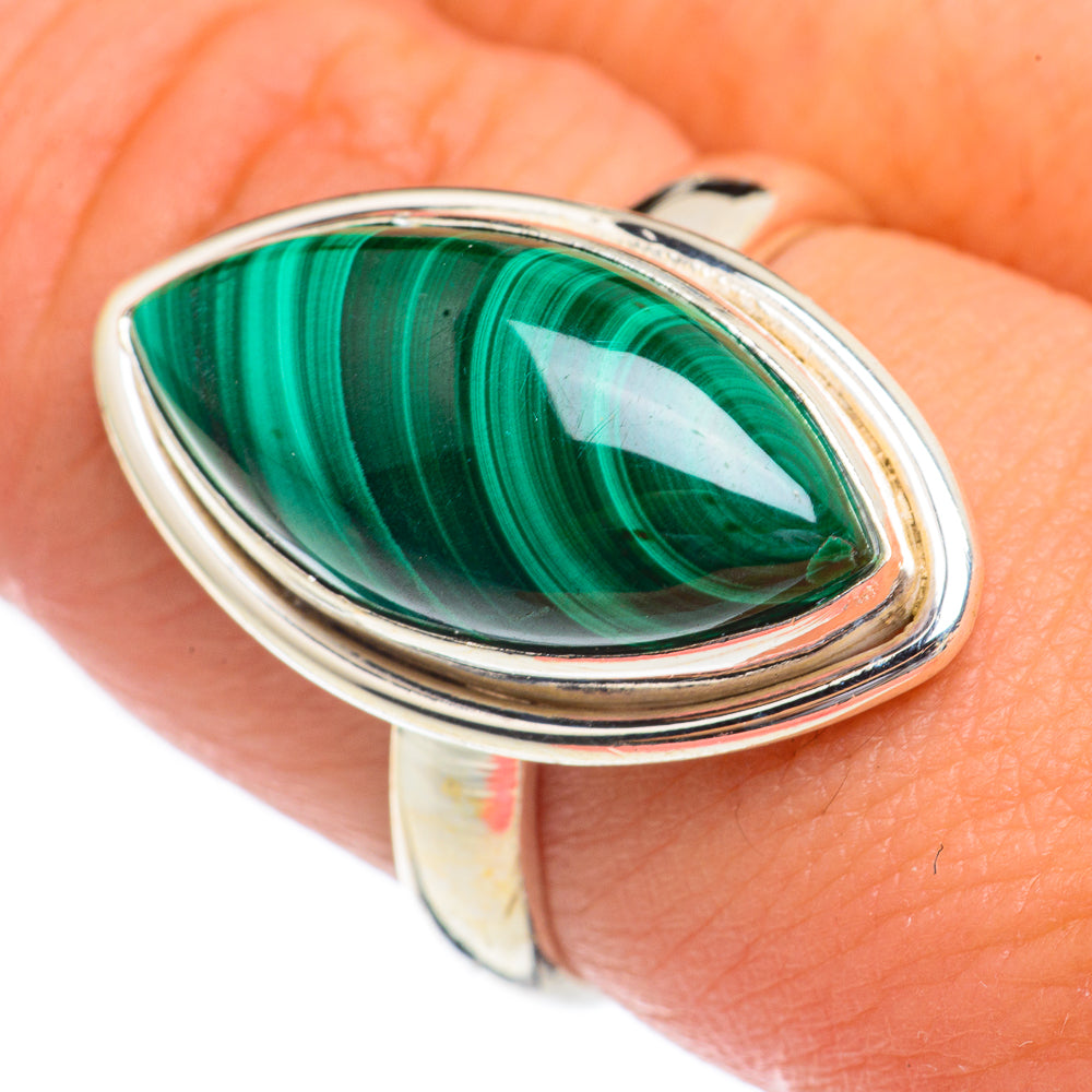 Malachite Rings handcrafted by Anasilvercos - RING68878