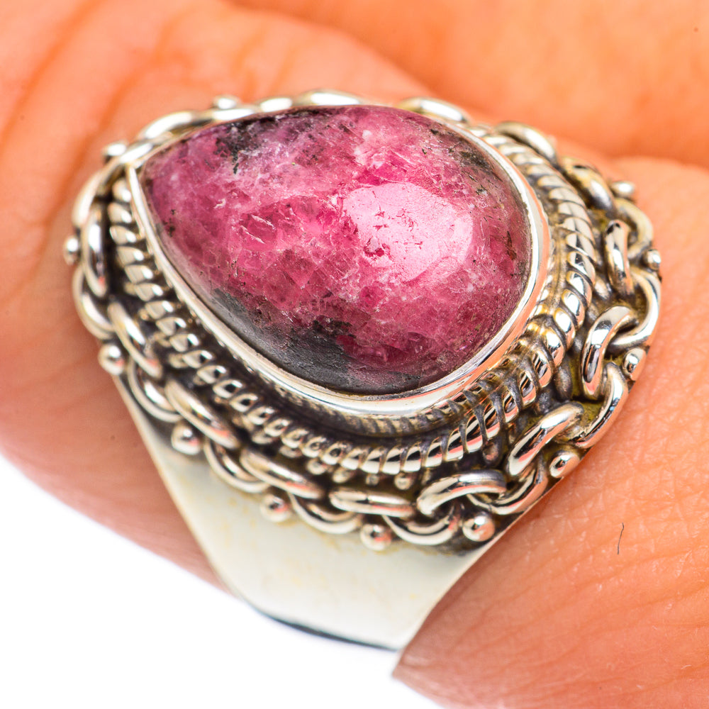 Rhodonite Rings handcrafted by Anasilvercos - RING68889