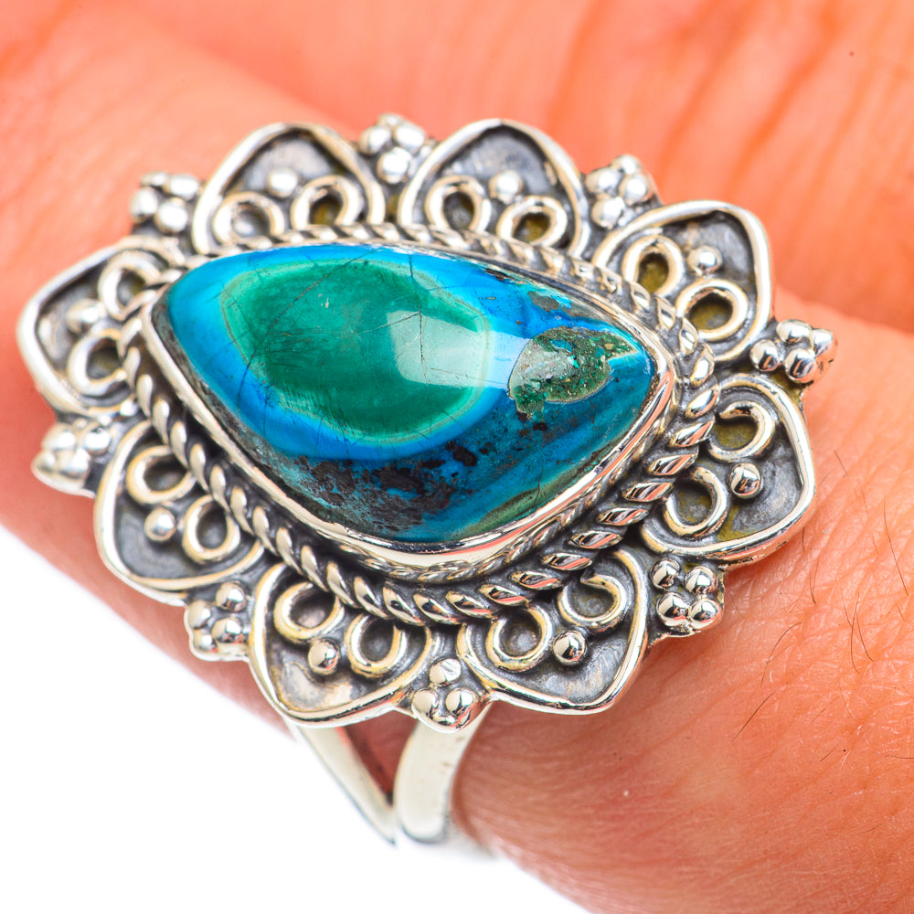 Chrysocolla Rings handcrafted by Anasilvercos - RING68902