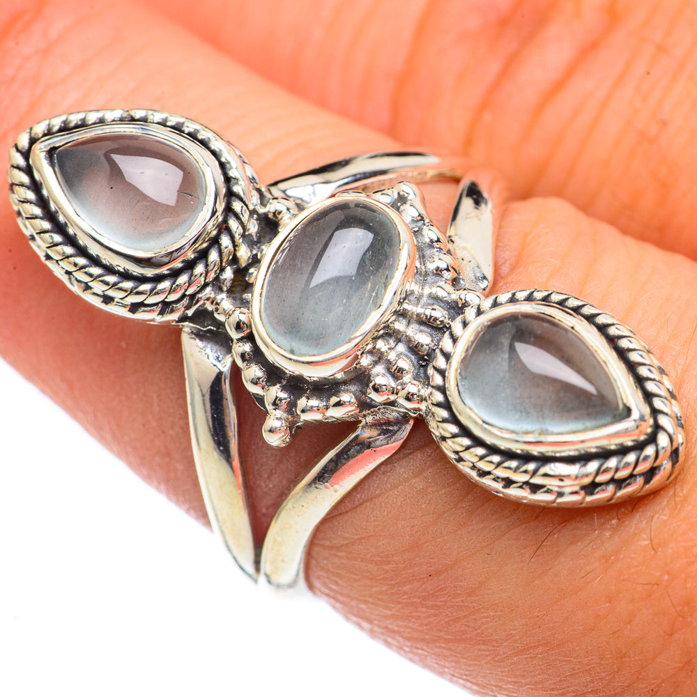 Aquamarine Rings handcrafted by Anasilvercos - RING68906