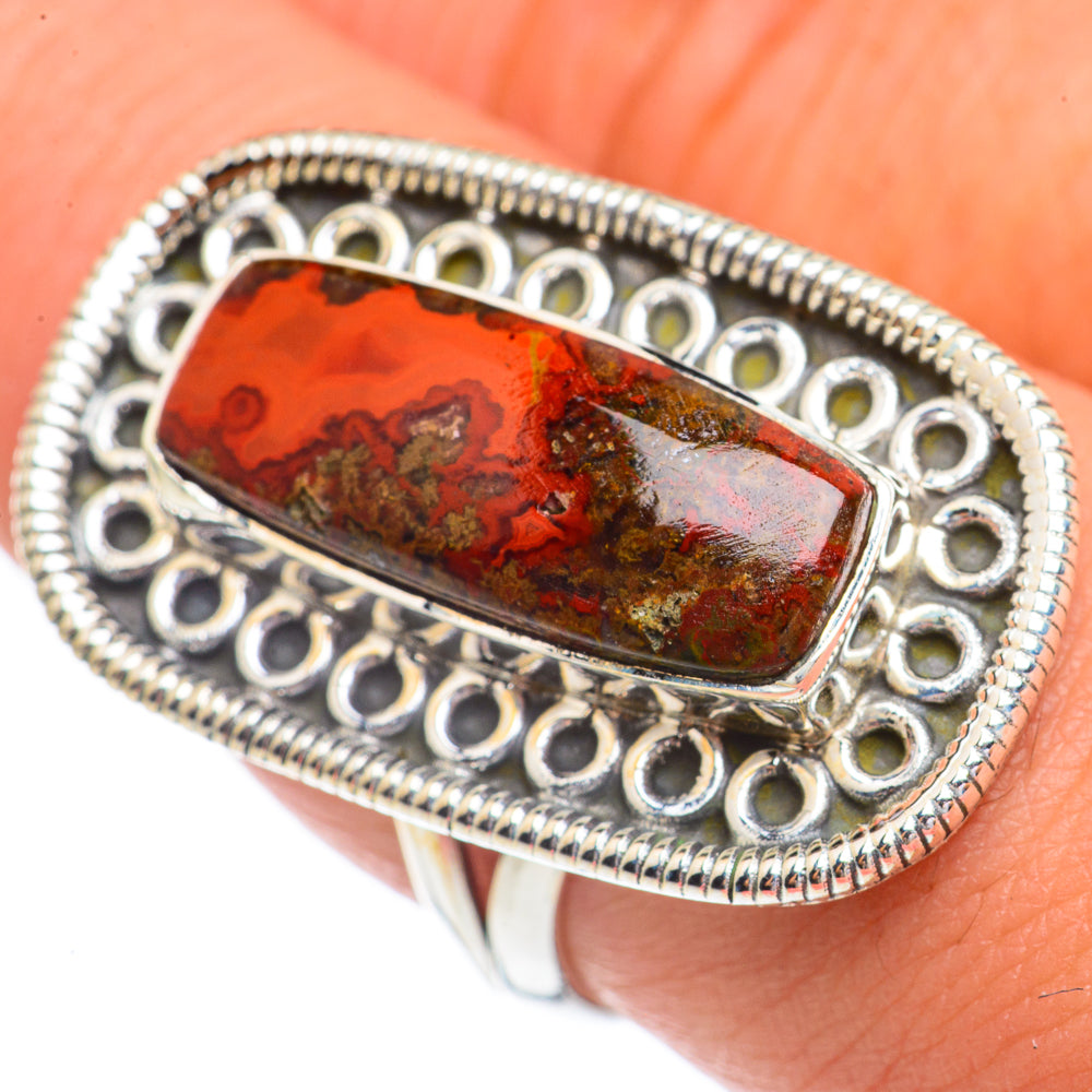 Mahogany Obsidian Rings handcrafted by Anasilvercos - RING68909