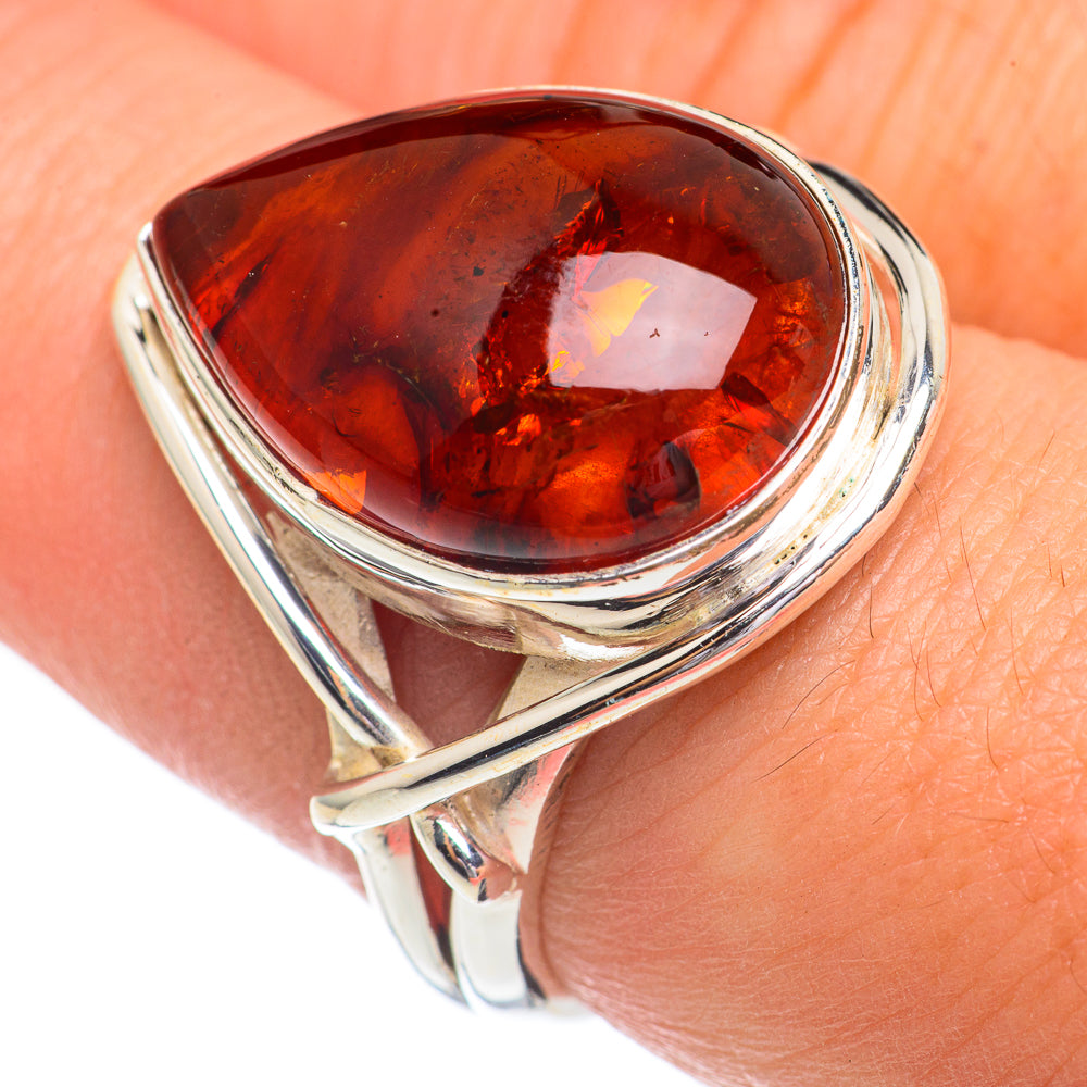 Baltic Amber Rings handcrafted by Anasilvercos - RING68914