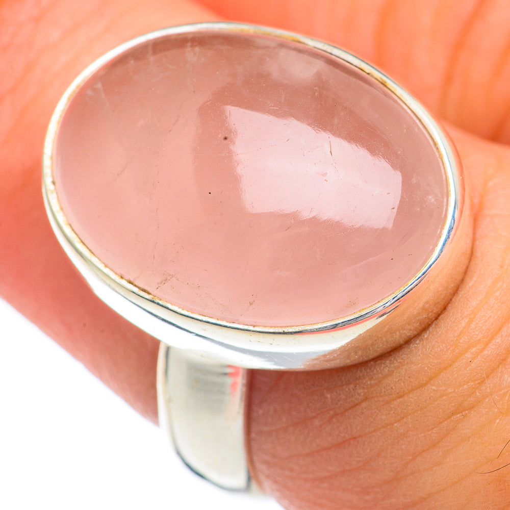 Rose Quartz Rings handcrafted by Anasilvercos - RING68919