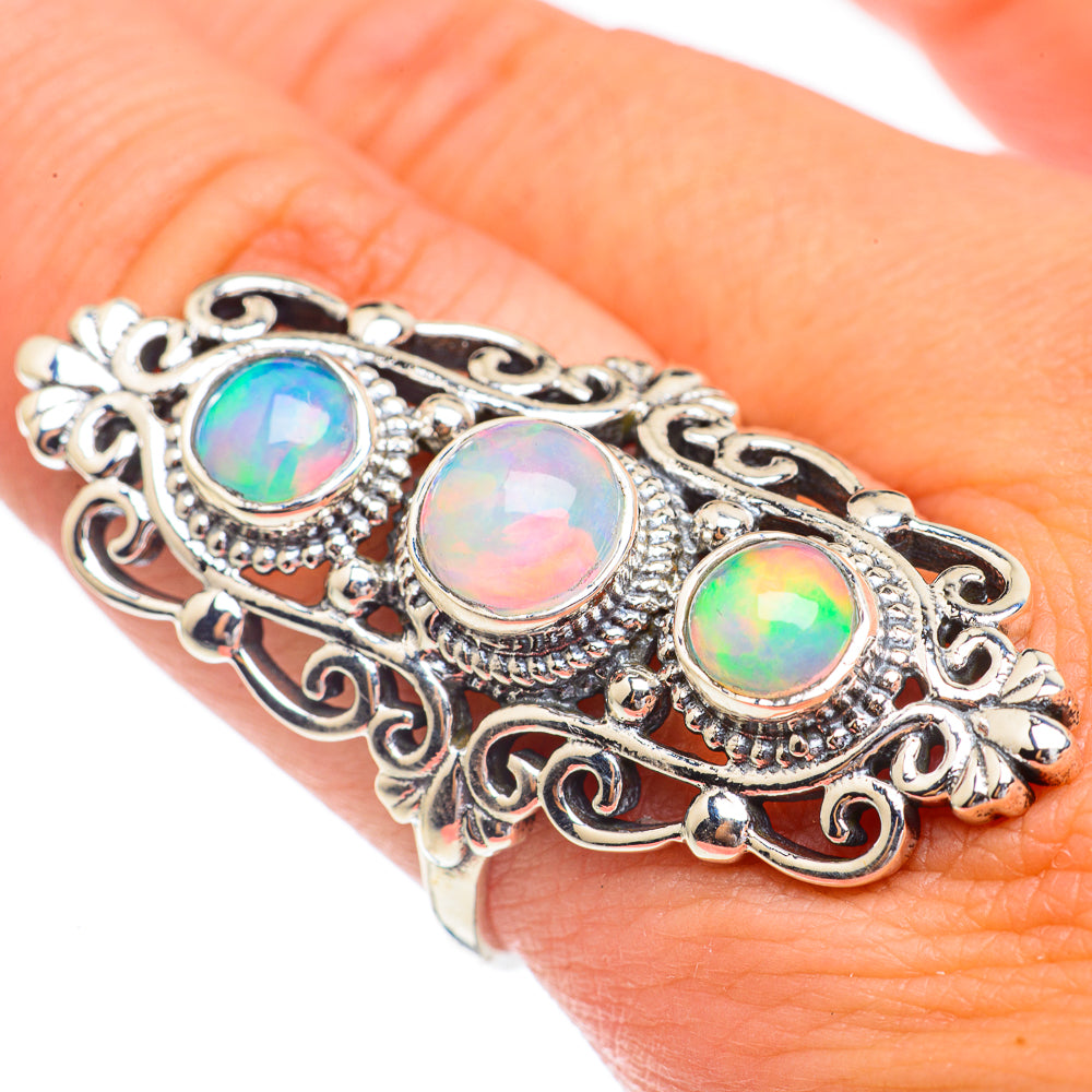 Ethiopian Opal Rings handcrafted by Anasilvercos - RING68924