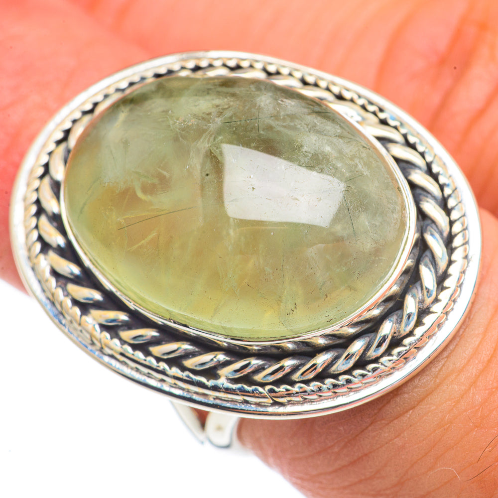 Prehnite Rings handcrafted by Anasilvercos - RING68932