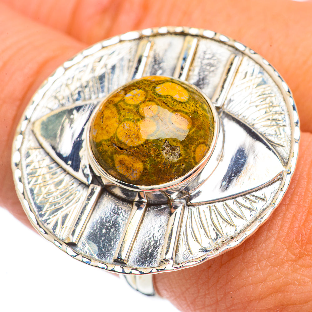 Ocean Jasper Rings handcrafted by Anasilvercos - RING68934