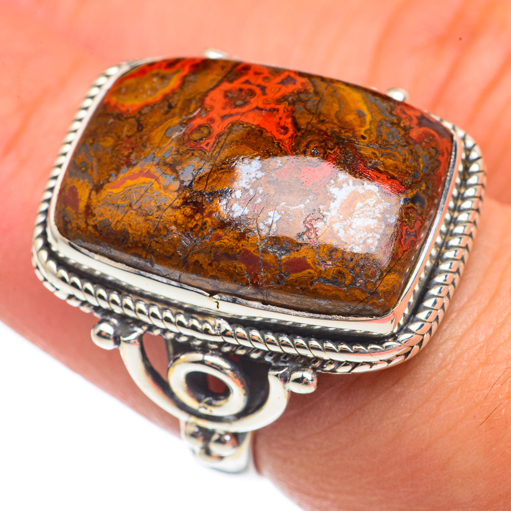 Mahogany Obsidian Rings handcrafted by Anasilvercos - RING68935