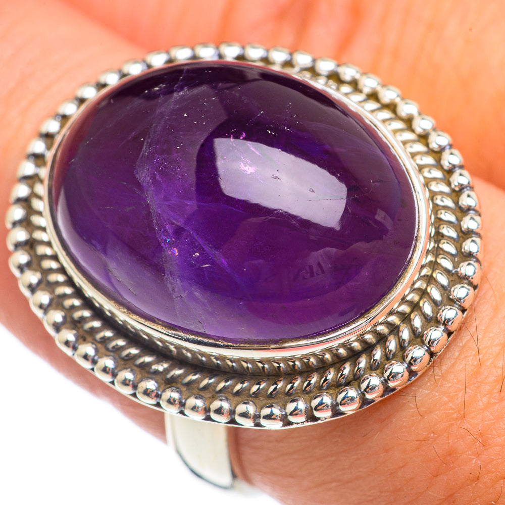 Amethyst Rings handcrafted by Anasilvercos - RING68943