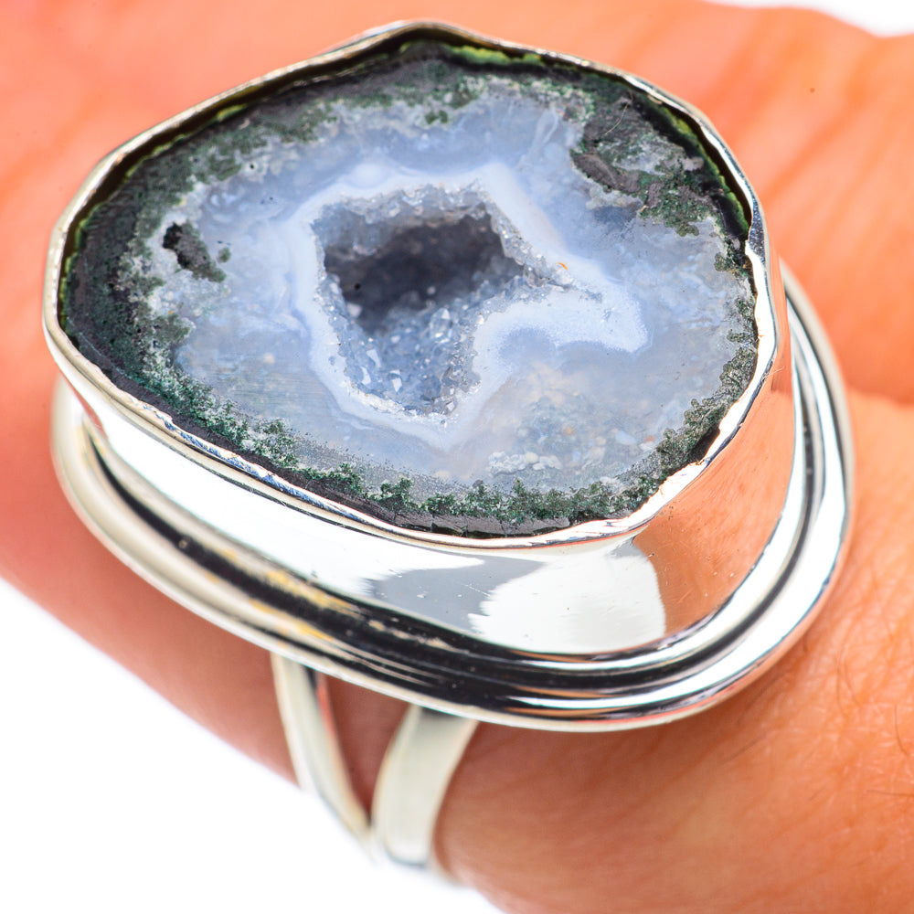 Coconut Geode Slice Rings handcrafted by Anasilvercos - RING68945