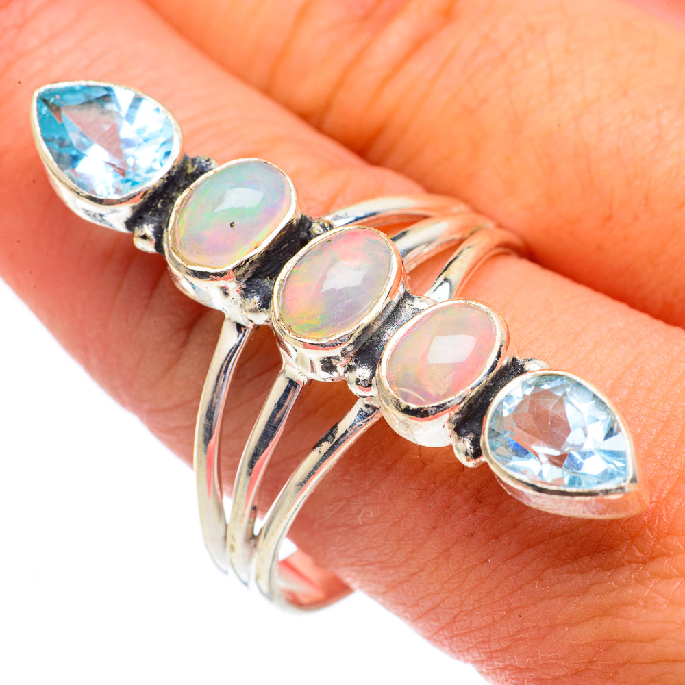 Ethiopian Opal Rings handcrafted by Anasilvercos - RING68955