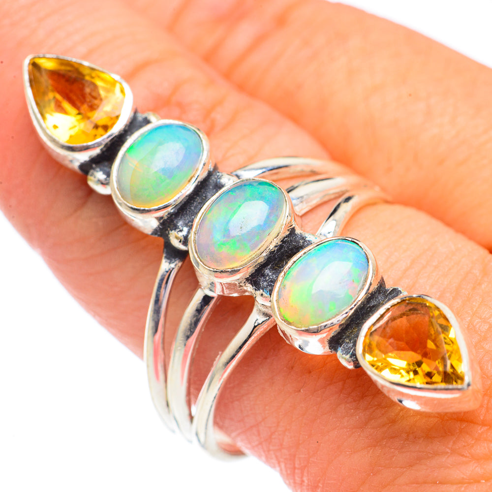 Ethiopian Opal Rings handcrafted by Anasilvercos - RING68956
