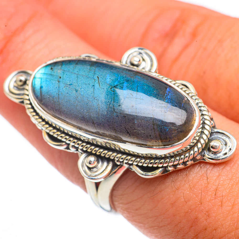 Labradorite Rings handcrafted by Anasilvercos - RING68962